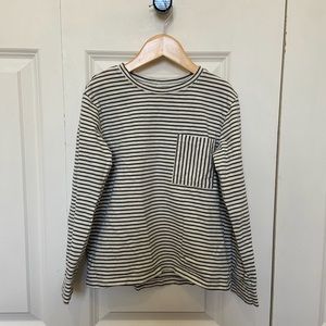Rylee + Cru Boys Long Sleeve Marine Stripe Skater Tee